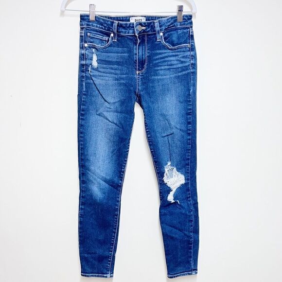 Paige Verdugo Ankle celebrity Worn Pippa Distressed Jeans Womens Sz 27 - Picture 1 of 5